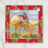  Western Rodeo Cowboy Wild West Bedankjes Labels (Achterkant)