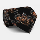 Western Rodeo Cowboy zadel Bronc Riding Stropdas (Opgerold)