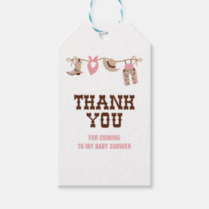 Western Rodeo Cowgirl Baby Shower Cadeaulabel