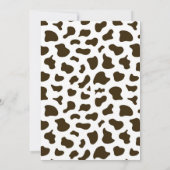 Western Rodeo Cowgirl First Rodeo 1st Birthday Kaart (Achterkant)