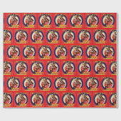 Western Rodeo  cowgirl fokpaard Cadeaupapier (Vlak)