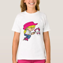 Western Rodeo Cowgirl op de Sttick Horse