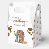 Western Rodeo Little Cowboy Baby shower Bedankdoosjes (Geopend)
