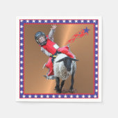 Western Rodeo Mutton Busting Cowboy Kind Servet (Voorkant)