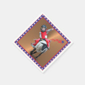 Western Rodeo Mutton Busting Cowboy Kind Servet (Hoek)