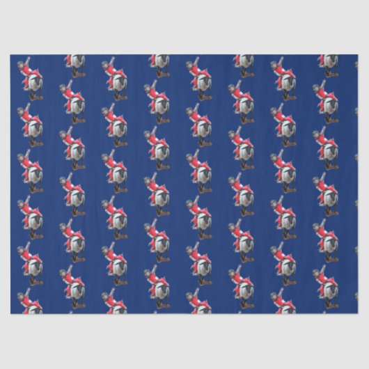 Western Rodeo Mutton Busting Cowboy Kind Tissuepapier (Voorkant)