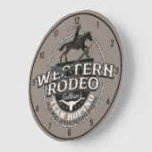 Western Rodeo Old West Steer Roping Personeel Grote Klok (Hoek)