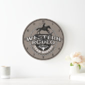 Western Rodeo Old West Steer Roping Personeel Grote Klok (Huis)