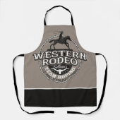 Western Rodeo Old West Steer Roping Personeel Schort (Voorkant)