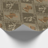 Western Rodeo Pattern met Cowgirl Boots en Bull Cadeaupapier (Hoek)