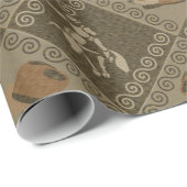 Western Rodeo Pattern met Cowgirl Boots en Bull Cadeaupapier (Rol Hoek)