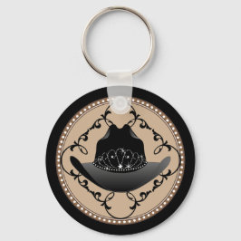 Western Rodeo Queen Cowgirl Sleutelhanger