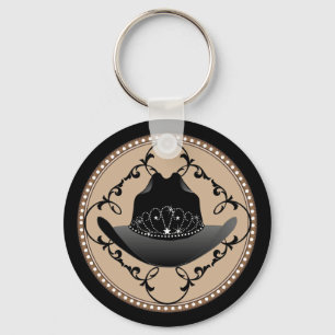 Western Rodeo Queen Cowgirl Sleutelhanger