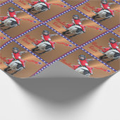 Western Rodeo Star Mutton Busting Kind Cadeaupapier (Hoek)