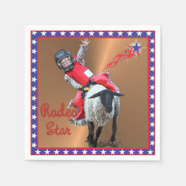 Western Rodeo Star Mutton Busting Kind Servet