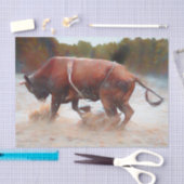 Western Rodeo Stier Landelijk Rustiek Tissuepapier (Craft)