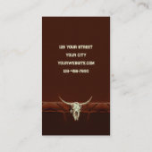 Western Rodeo Visitekaartje (Achterkant)