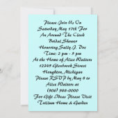 Western rond de Klokbridale Shower-uitnodigingen Kaart (Achterkant)