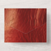 Western rood Koeienhuid All In One Uitnodiging (Achterkant)