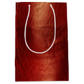 Western rood Koeienhuid Medium Cadeauzakje (Voorkant)