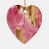 Western roze bruin crème cowgirl Koeienhuid Keramisch Ornament (Rechts)