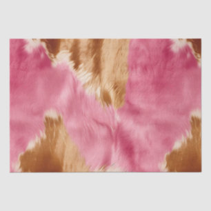 Western roze bruin crème cowgirl Koeienhuid Tissuepapier