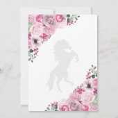 Western roze Charro Bewaar de datum Quinceañera Kaart (Achterkant)