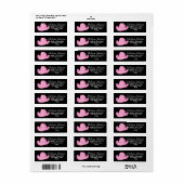 Western Roze Cowgirl Pet Etiket (Full Sheet)