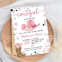 Western Roze Cowgirl Rodeo Ranch Baby shower