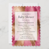 Western roze Glam Gold Cowgirl Koeienhuid Kaart (Voorkant)