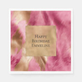 Western roze goud bruin cowgirl Koeienhuid Servet (Voorkant)