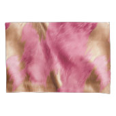 Western roze gouden cowgirl Koeienhuid Kussensloop (Voorkant-Links)