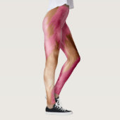 Western roze gouden cowgirl Koeienhuid Leggings (Rechts)