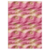 Western roze gouden cowgirl Koeienhuid Tafelkleed (Voorkant)