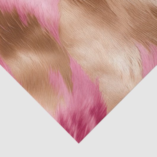 Western roze gouden cowgirl Koeienhuid Tissuepapier (Detail)