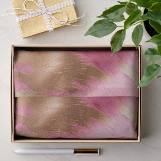 Western roze gouden cowgirl Koeienhuid Tissuepapier (Geschenk)