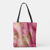 Western roze gouden cowgirl Koeienhuid Tote Bag (Achterkant)