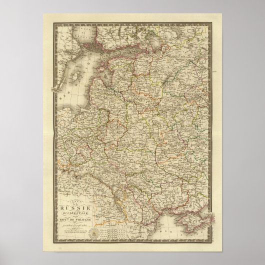 Western Rusland, Polen Poster (Voorkant)