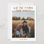 Western Rustic Cowboy Laarzen Foto Save the Date Kaart (Achterkant)