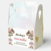 Western rustiek bloemig verjaardagsfeestje bedankdoosjes (Geopend)