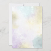 Western rustiek bloemig verjaardagsfeestje kaart (Achterkant)