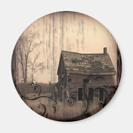 Western Rustiek boerderij schuur Landelijk Bruilo Magneet (Voorkant)