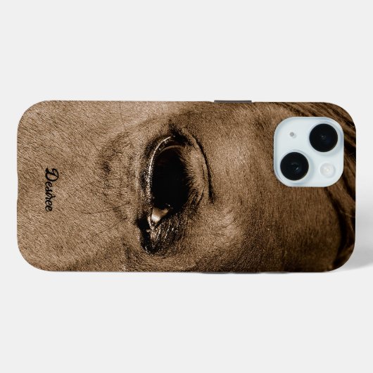 Western rustiek  bruin paard Case-Mate iPhone case (Achterkant (horizontaal))
