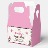 Western rustiek cowboy verjaardagsfeestje bedankdoosjes (Geopend)