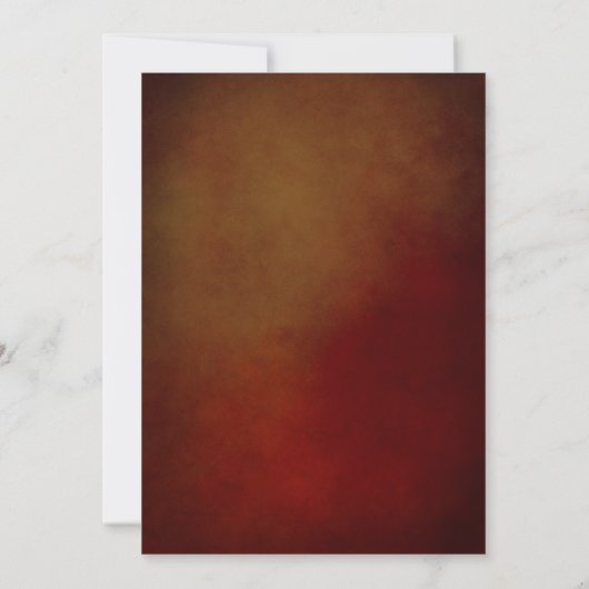 Western Rustiek Hoefijzer Hart Bourgogne & Goud Kaart (Achterkant)