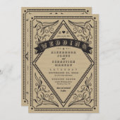  Western rustiek land QR code bruiloft Kaart (Voorkant / Achterkant)