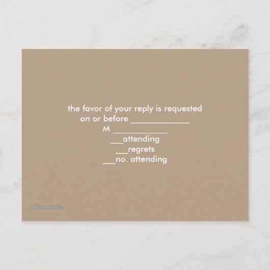 western rustig land bruiloft burlap en kant uitnodiging briefkaart (Achterkant)