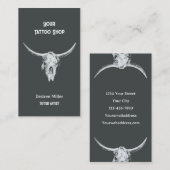 Western Rustisch Tattoo Winkelknol Visitekaartje (Voorkant / Achterkant)