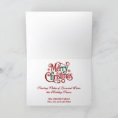 Western Saddle on Fence Post Christmas Feestdagen Kaart (Binnen)