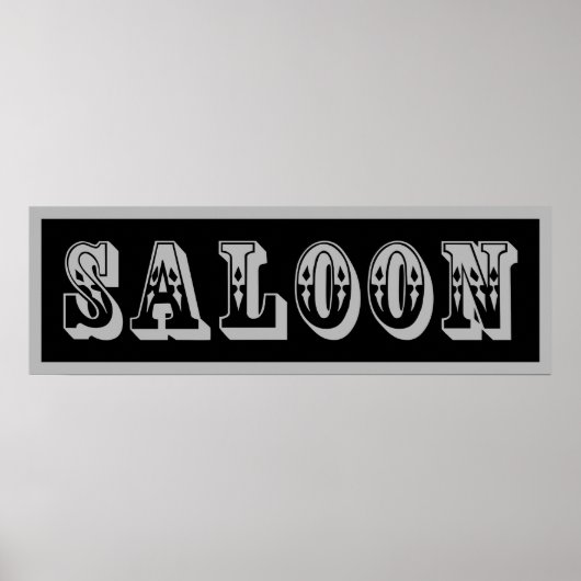 Western saloon poster (Voorkant)